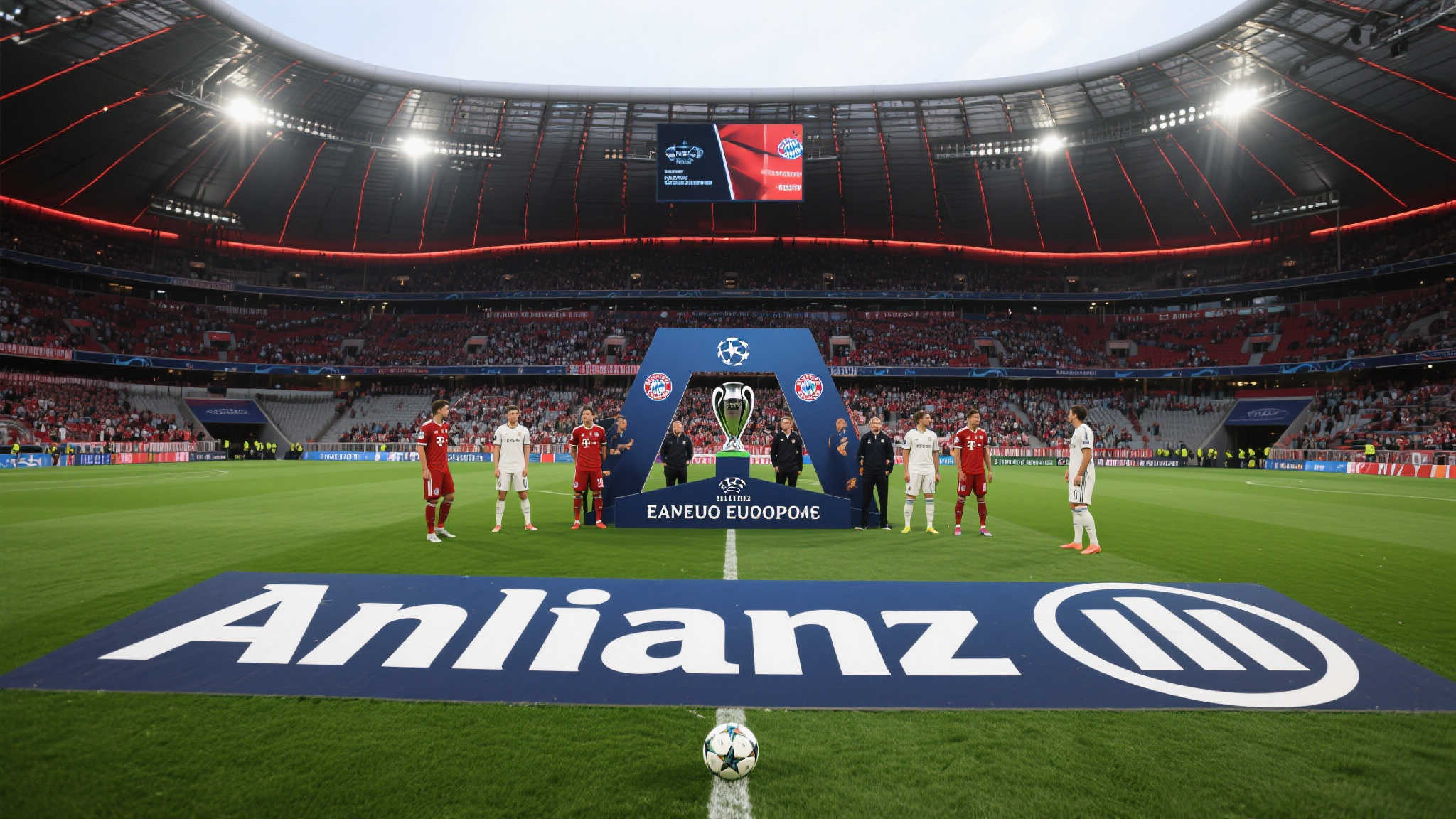 (外代二线)(13)慕尼黑安联球场蓄势待发迎接欧冠巅峰之战 (外代二线)(13)慕尼黑安联球场蓄势待发迎接欧冠巅峰之战